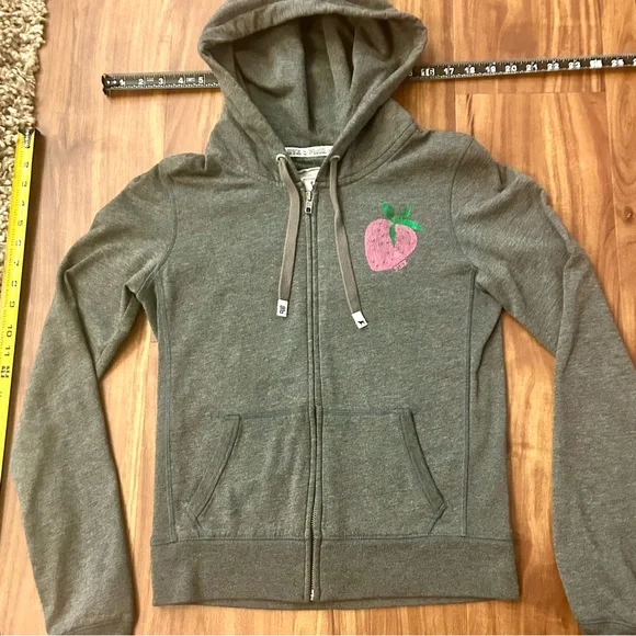 🍓🍓Adorable Y2K Victoria’s Secret Pink Strawberry set Hoodie sweat pants - Picture 5 of 16